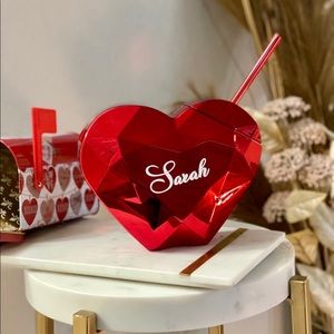 Heart shaped tumbler custom tumbler